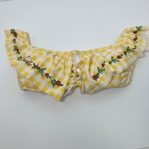 Disney Belle Beauty and the Beast Strapless Bikini Top Only Size Extra Small